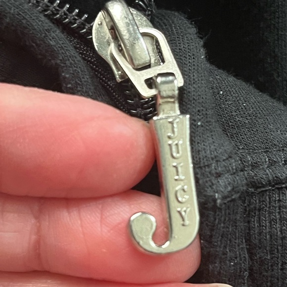 Juicy Couture zip hoodie short sleeve hoodie size M - Picture 6 of 7